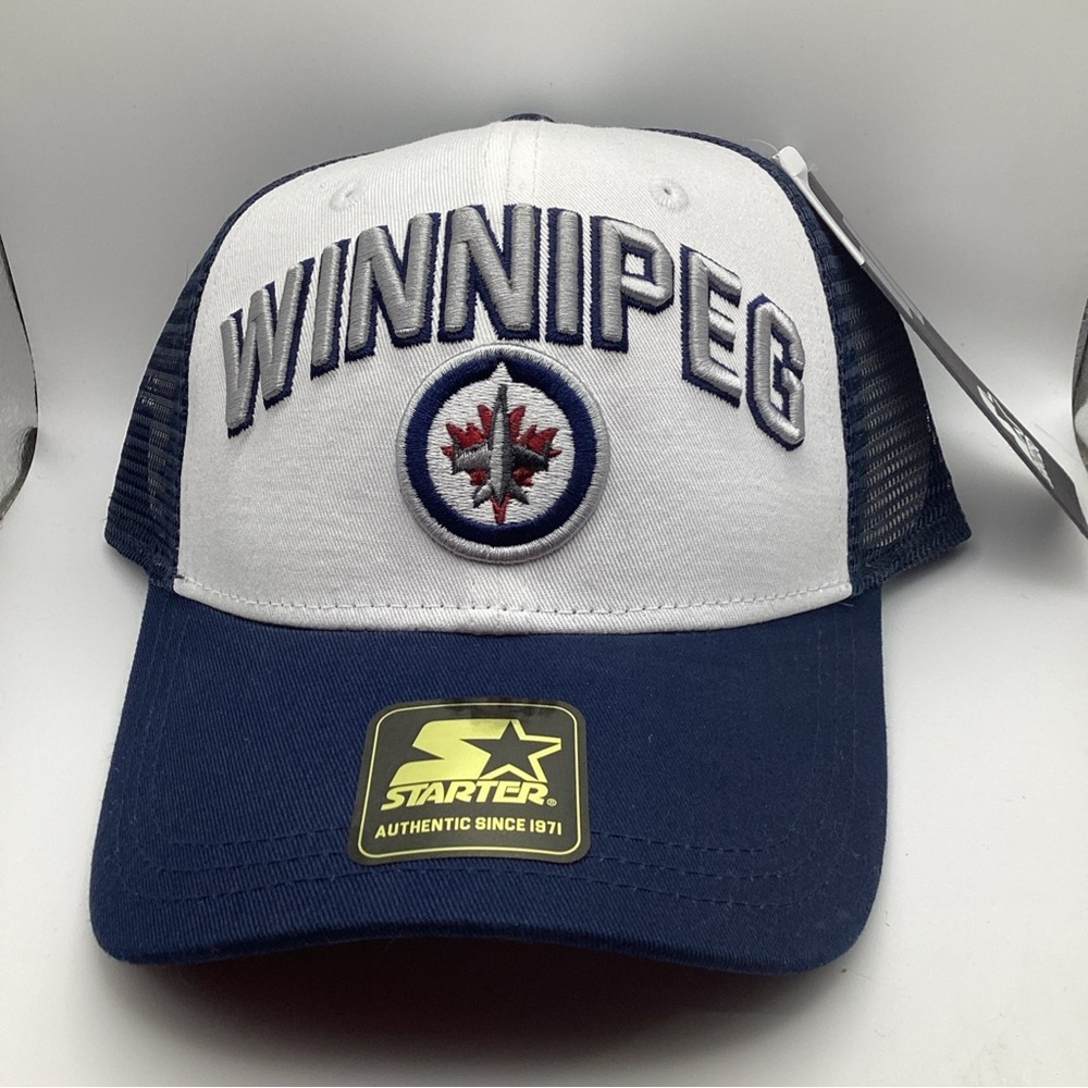 Starter NHL Winnipeg Jets Mesh Back Trucker Hat Cap